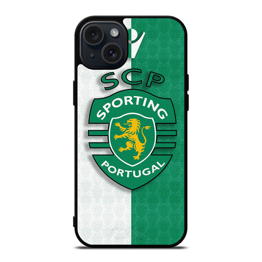 SPORTING LISBON FC FOOTBALL LOGO iPhone 15 Plus Case Cover