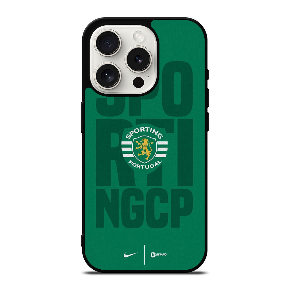 SPORTING LISBON FOOTBALL LOGO TEAM iPhone 15 Pro Case Cover