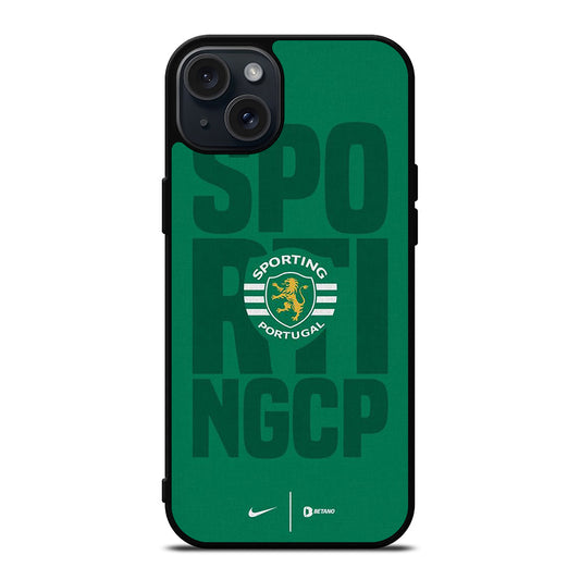 SPORTING LISBON FOOTBALL LOGO TEAM iPhone 15 Plus Case Cover