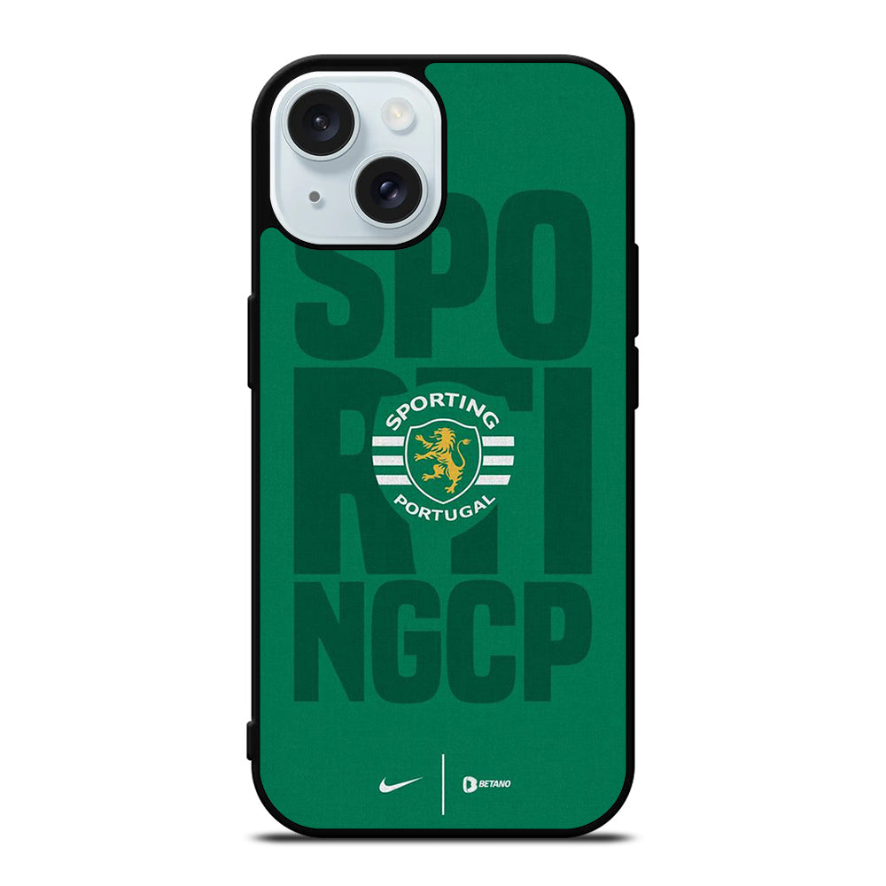 SPORTING LISBON FOOTBALL LOGO TEAM iPhone 15 Case Cover