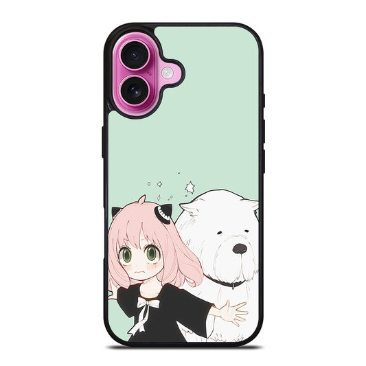 SPY X FAMILY ANYA AND BOND ANIME 3 iPhone 16 Plus Case Cover