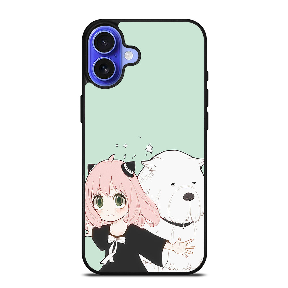 SPY X FAMILY ANYA AND BOND ANIME 3 iPhone 16 Case Cover