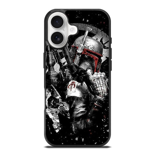 STAR WARS BOBA FETT MANDALORIAN ART 2 iPhone 17 Case Cover