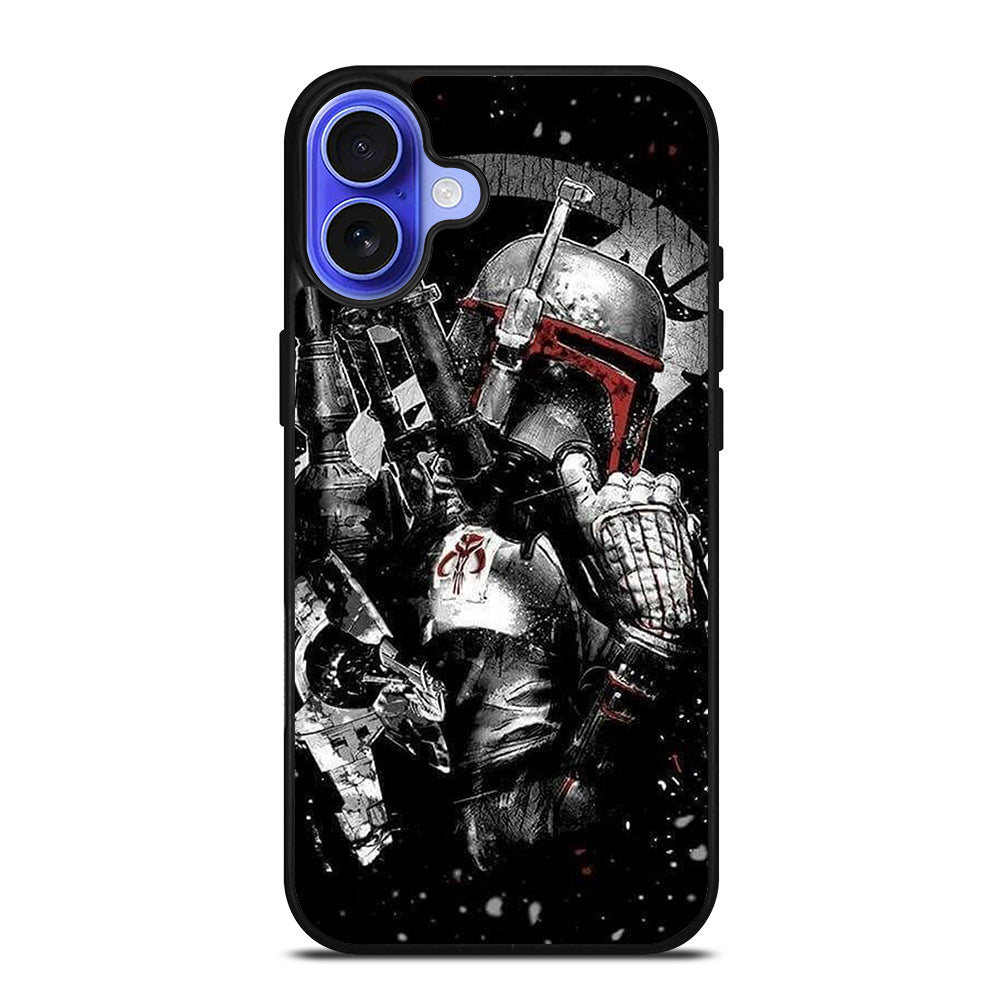 STAR WARS BOBA FETT MANDALORIAN ART 2 iPhone 16 Case Cover