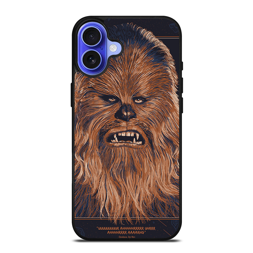 STAR WARS CHEWBACCA FACE iPhone 16 Case Cover