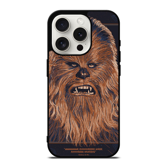 STAR WARS CHEWBACCA FACE iPhone 15 Pro Case Cover