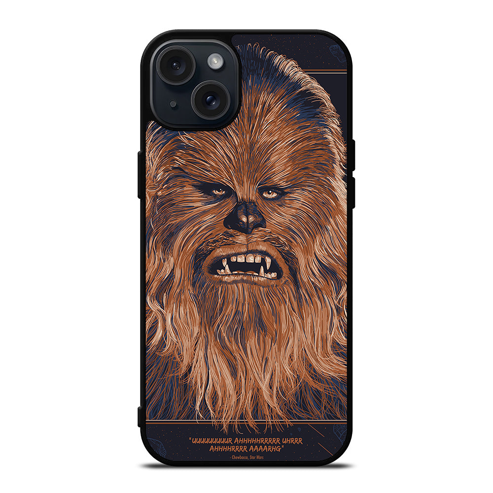 STAR WARS CHEWBACCA FACE iPhone 15 Plus Case Cover