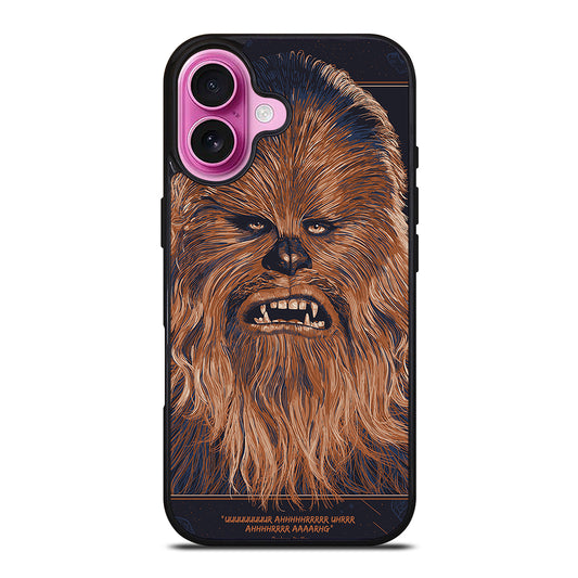 STAR WARS CHEWBACCA FACE iPhone 16 Plus Case Cover