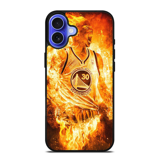 STEPHEN CURRY FLAME iPhone 16 Case Cover
