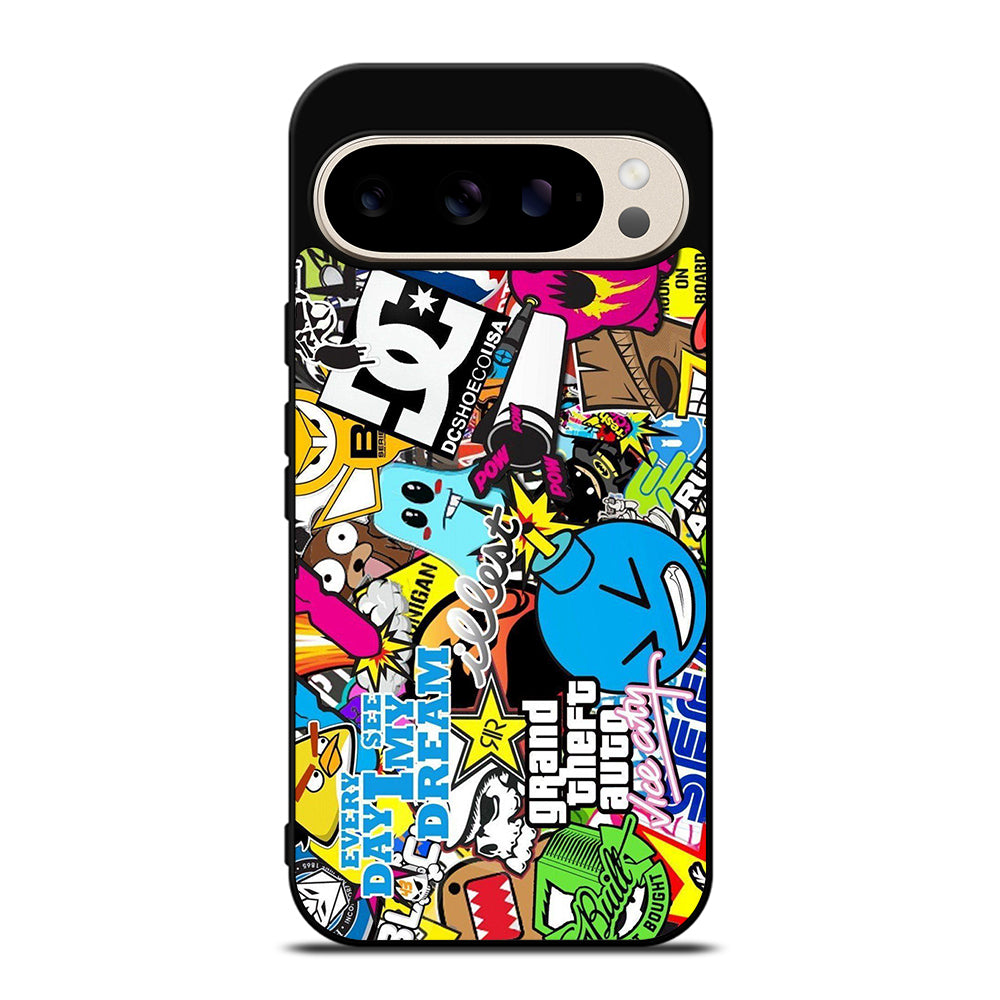 STICKER BOMB DC PATTERN 1 Google Pixel 9 Pro Case Cover