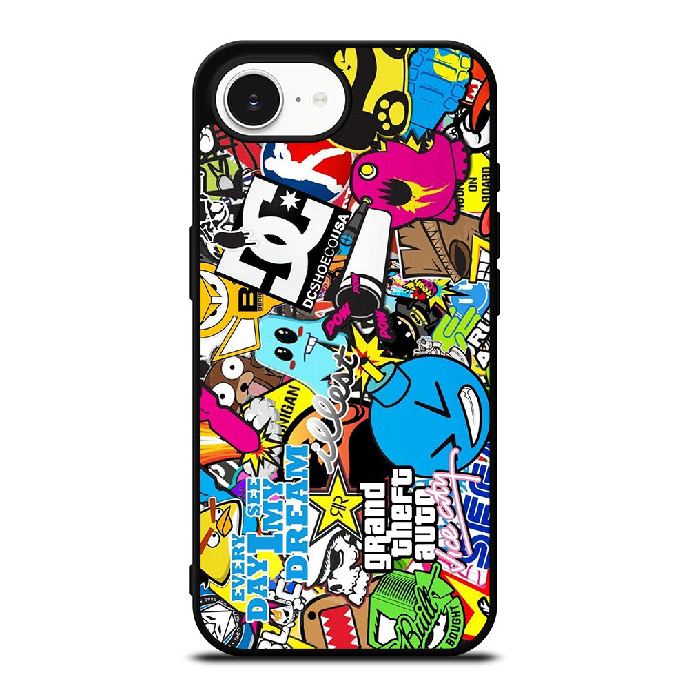 STICKER BOMB DC PATTERN 1 iPhone 16e Case Cover