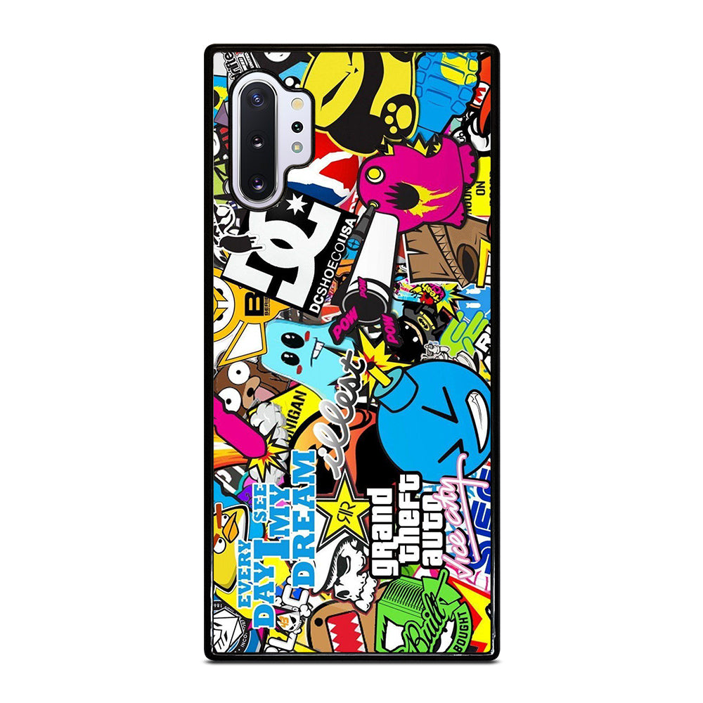 STICKER BOMB DC PATTERN 1 Samsung Galaxy Note 10 Plus Case Cover