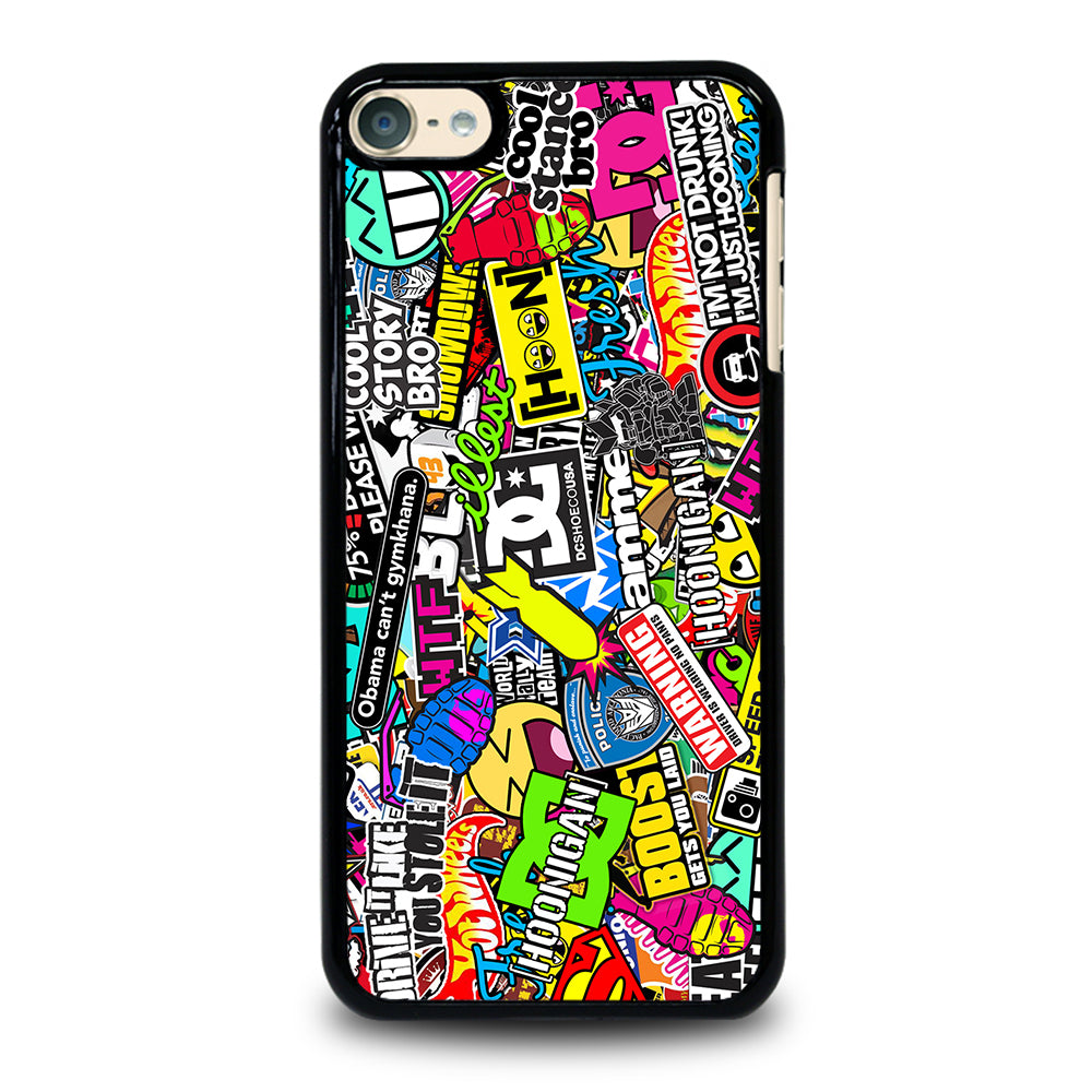 STICKER BOMB DC PATTERN 2 iPod Touch 6 Case Cover