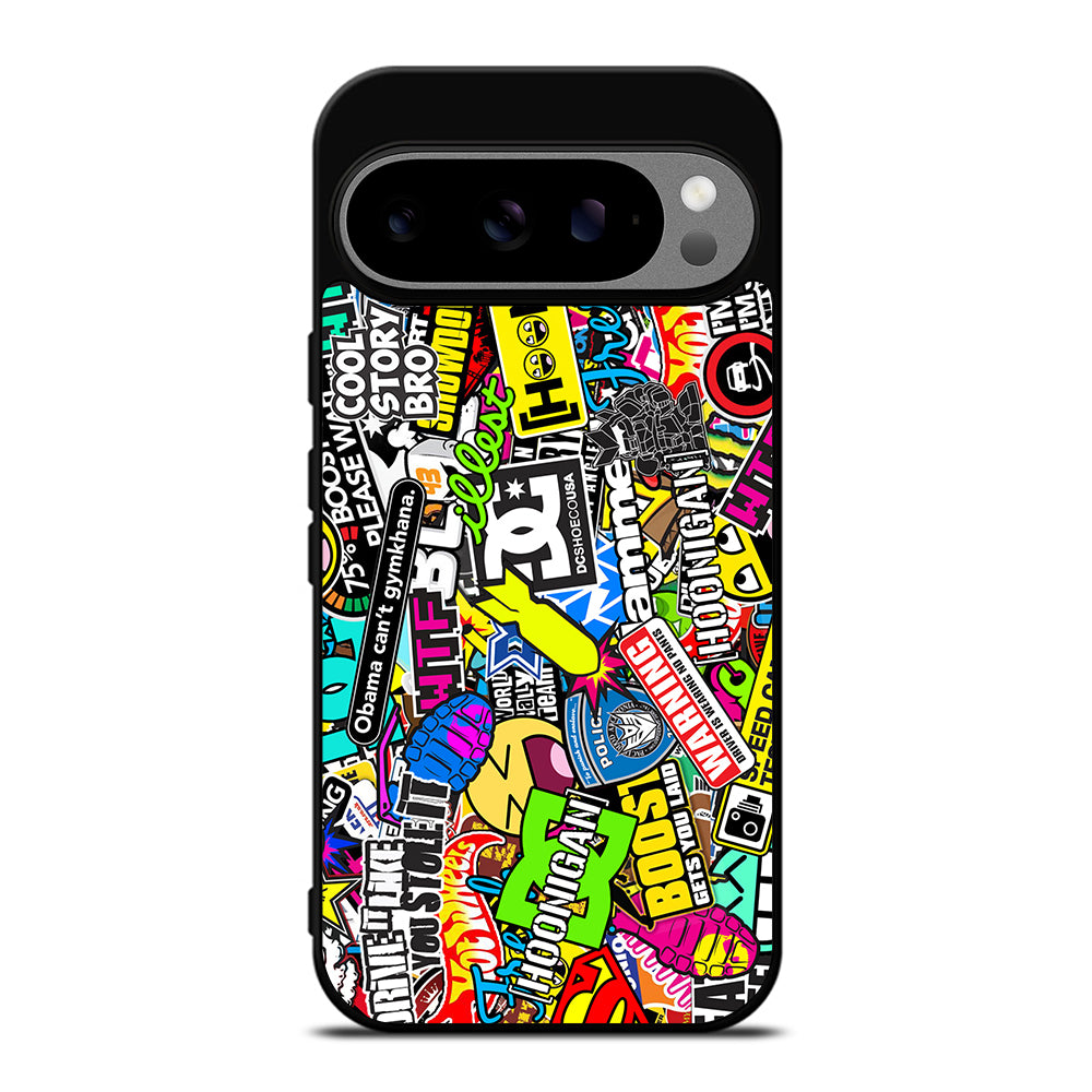 STICKER BOMB DC PATTERN 2 Google Pixel 9 Pro XL Case Cover