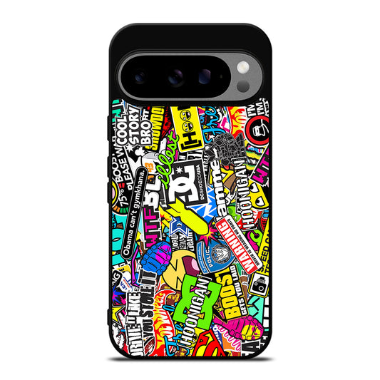 STICKER BOMB DC PATTERN 2 Google Pixel 9 Pro XL Case Cover
