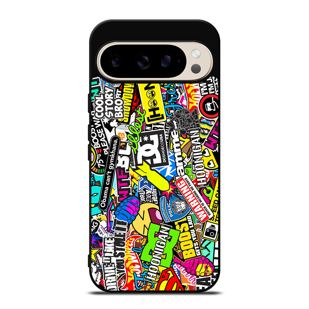 STICKER BOMB DC PATTERN 2 Google Pixel 9 Pro Case Cover