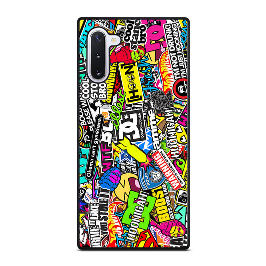STICKER BOMB DC PATTERN 2 Samsung Galaxy Note 10 Case Cover