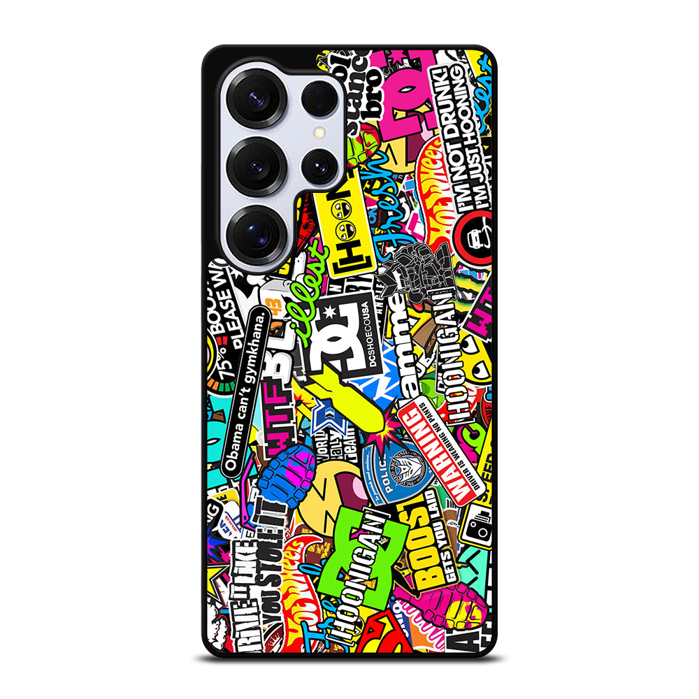 STICKER BOMB DC PATTERN 2 Samsung Galaxy S25 Ultra Case Cover