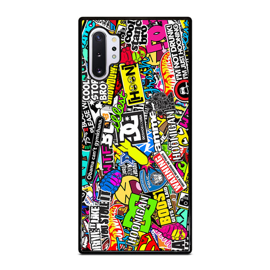 STICKER BOMB DC PATTERN 2 Samsung Galaxy Note 10 Plus Case Cover