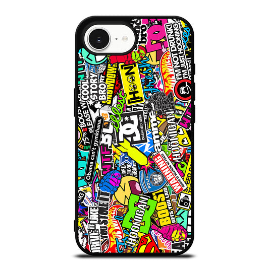 STICKER BOMB DC PATTERN 2 iPhone 16e Case Cover