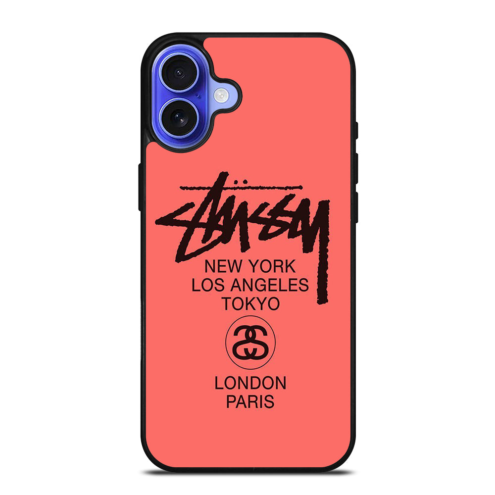 STUSSY CITY iPhone 16 Case Cover
