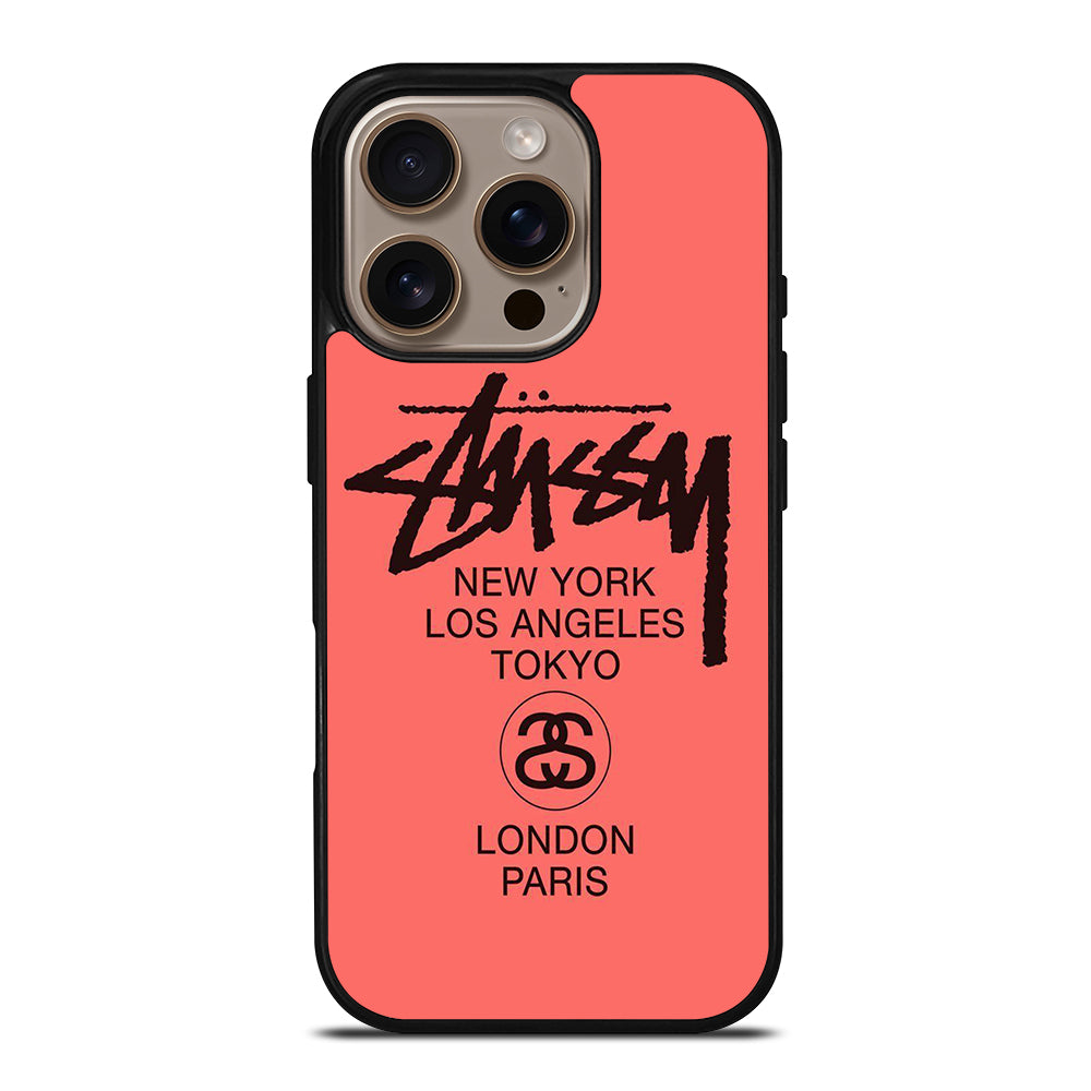 STUSSY CITY iPhone 16 Pro Case Cover