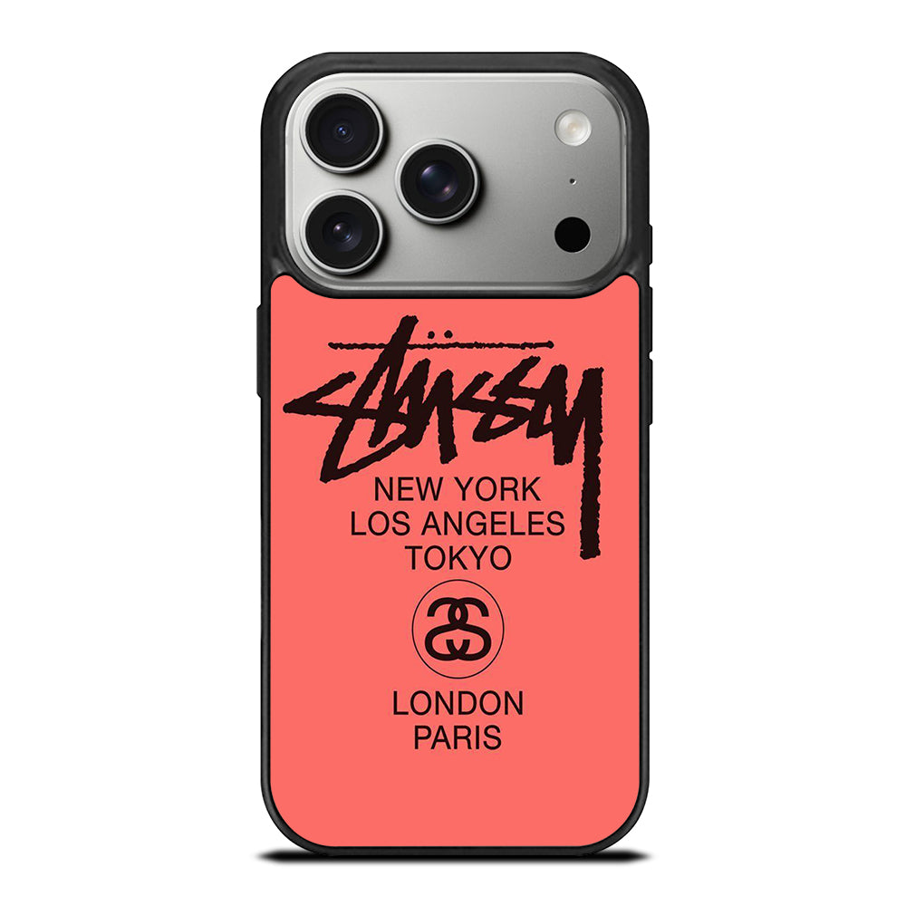 STUSSY CITY iPhone 17 Pro Case Cover