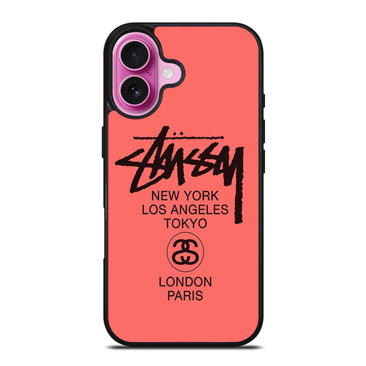 STUSSY CITY iPhone 16 Plus Case Cover