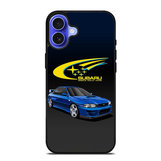 SUBARU BLUE CAR iPhone 16 Case Cover