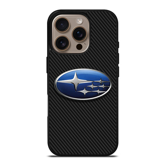 SUBARU CAR LOGO CARBON iPhone 16 Pro Case Cover