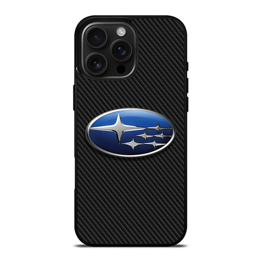 SUBARU CAR LOGO CARBON iPhone 16 Pro Max Case Cover