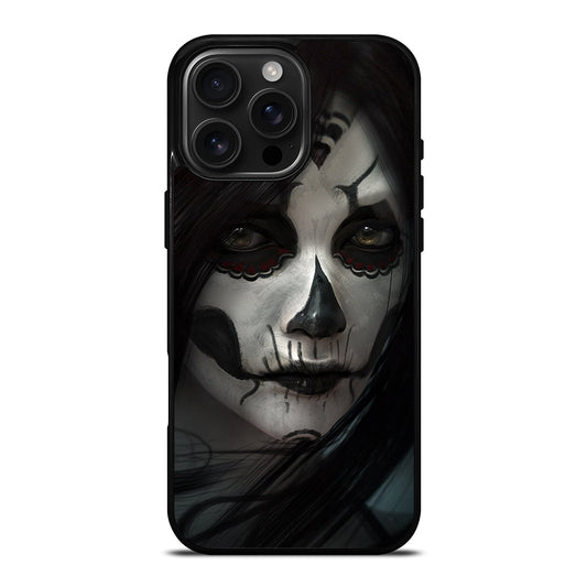 SUGAR SKULL FACE iPhone 16 Pro Max Case Cover