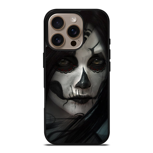SUGAR SKULL FACE iPhone 16 Pro Case Cover