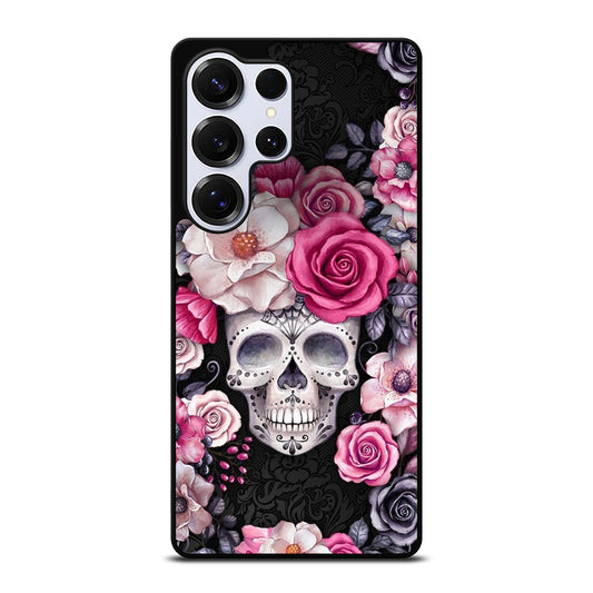 SUGAR SKULL FLOWER ROSE Samsung Galaxy S25 Ultra Case Cover