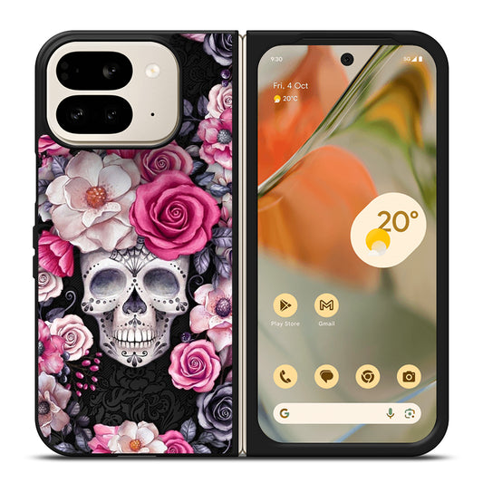 SUGAR SKULL FLOWER ROSE Google Pixel 9 Pro Fold Case Cover