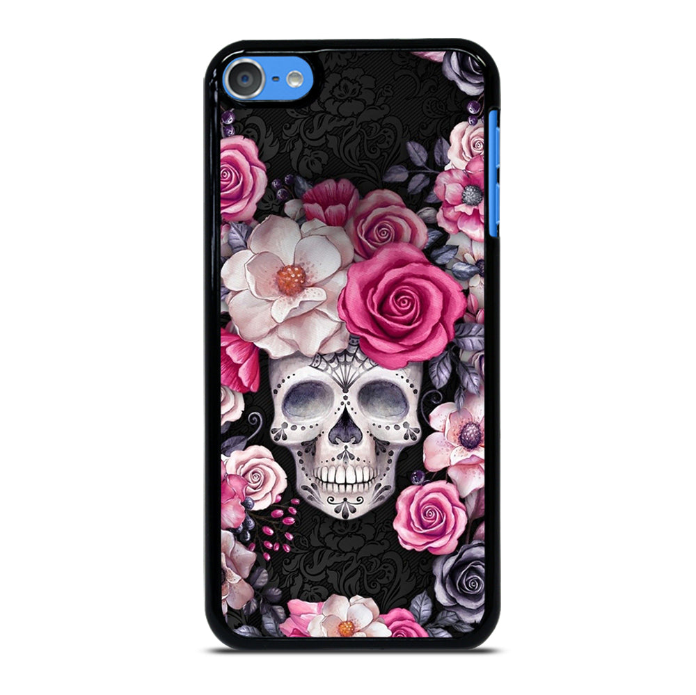 SUGAR SKULL FLOWER ROSE iPod Touch 7 Case Cover