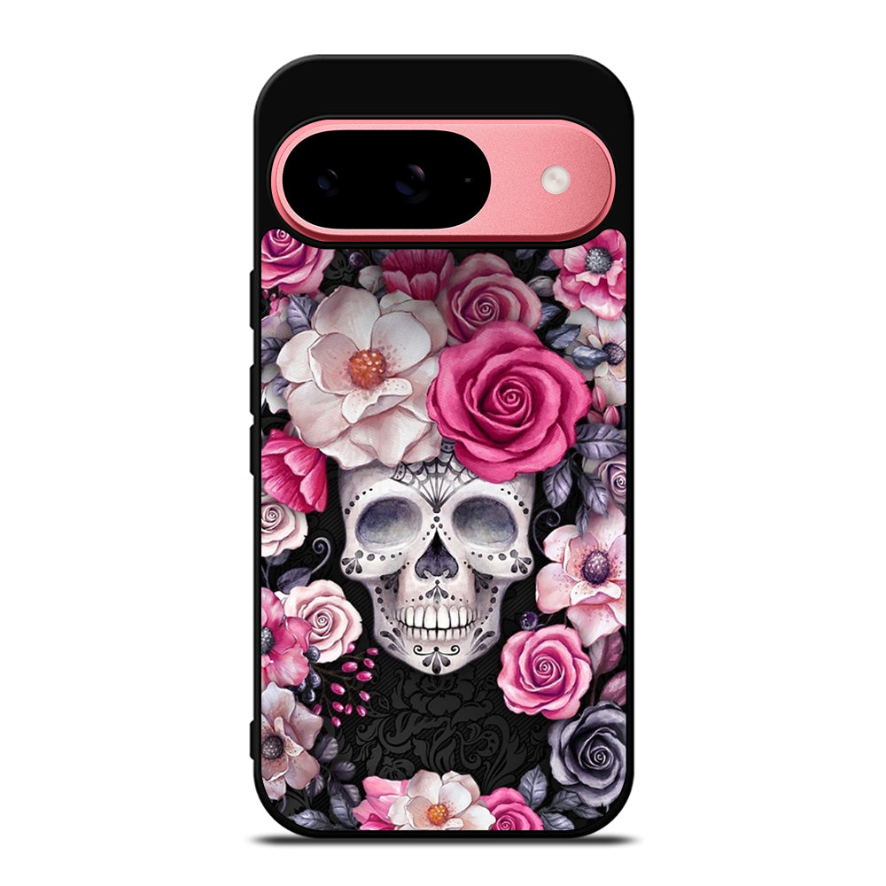SUGAR SKULL FLOWER ROSE Google Pixel 9 Case Cover