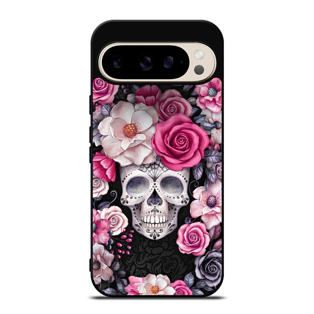 SUGAR SKULL FLOWER ROSE Google Pixel 9 Pro Case Cover