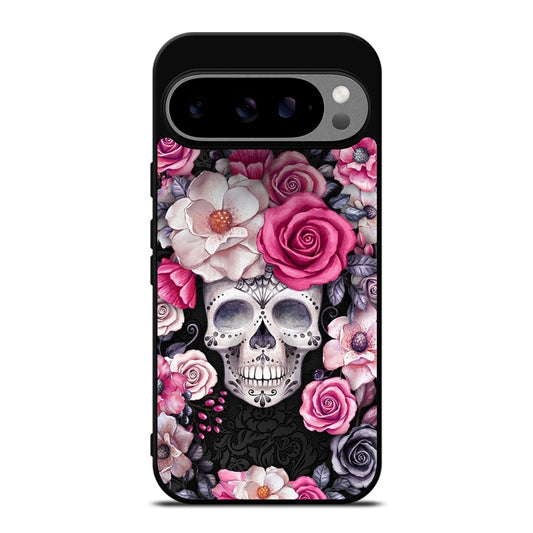 SUGAR SKULL FLOWER ROSE Google Pixel 9 Pro XL Case Cover