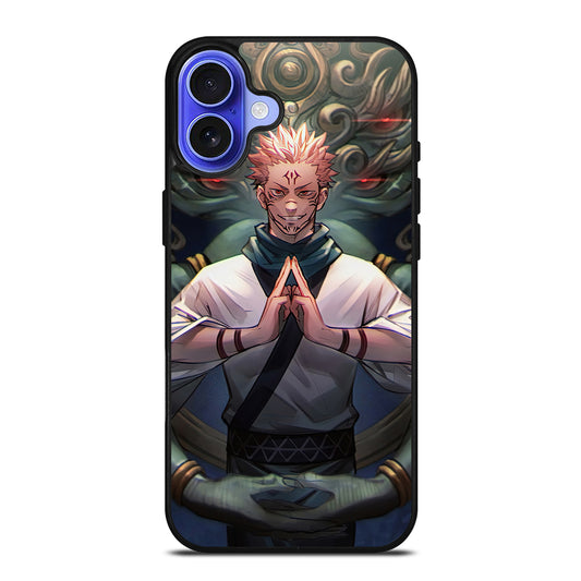SUKUNA JUJUTSU KAISEN ART iPhone 16 Case Cover