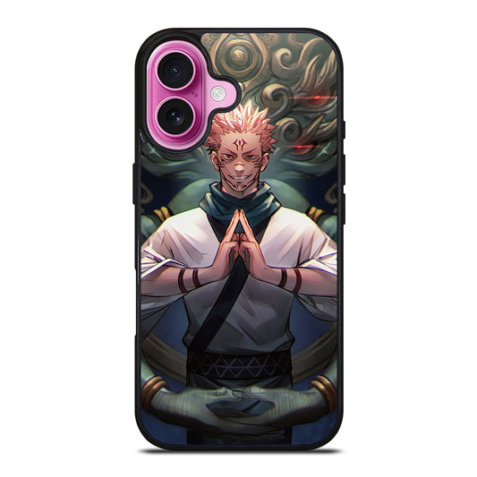 SUKUNA JUJUTSU KAISEN ART iPhone 16 Plus Case Cover