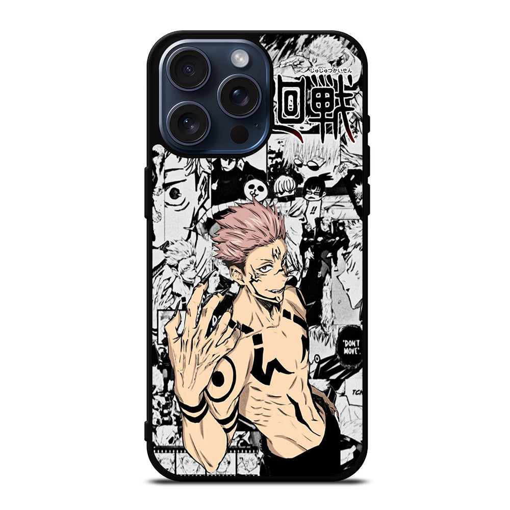 SUKUNA JUJUTSU KAISEN MANGA iPhone 15 Pro Max Case Cover