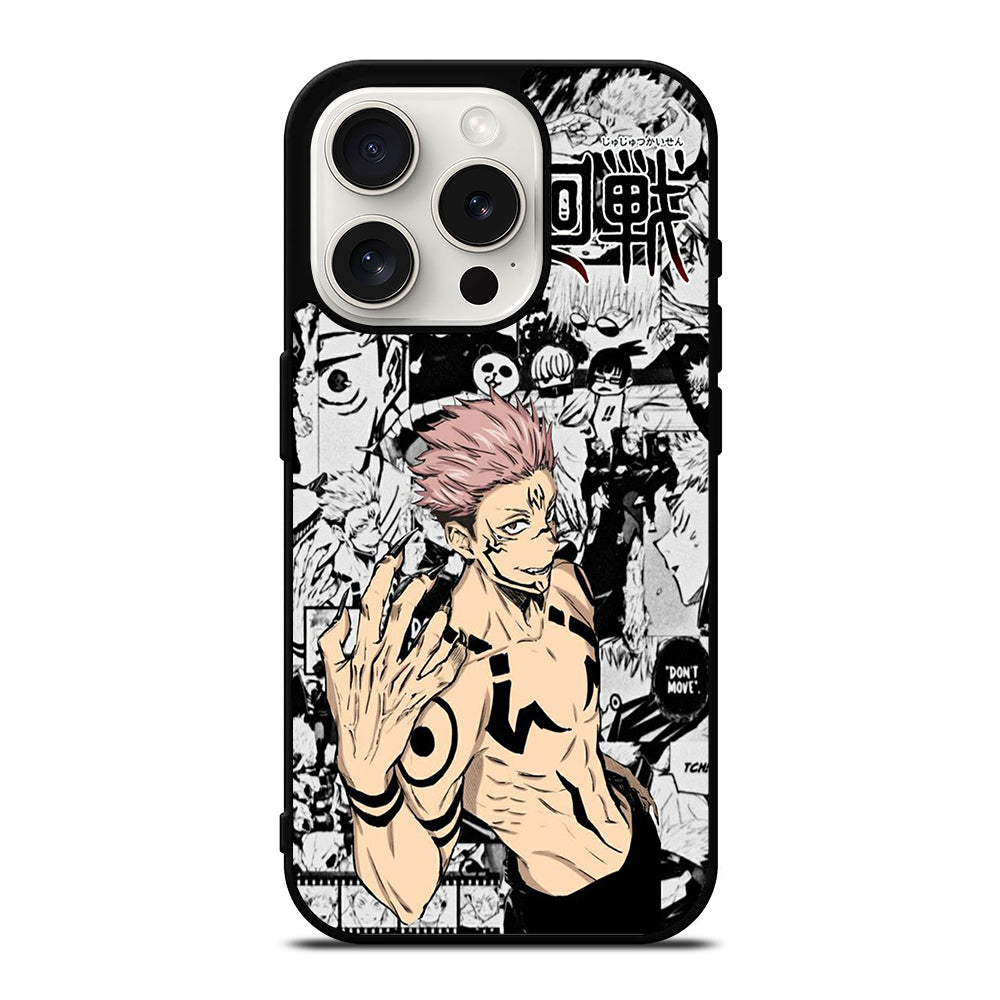 SUKUNA JUJUTSU KAISEN MANGA iPhone 15 Pro Case Cover