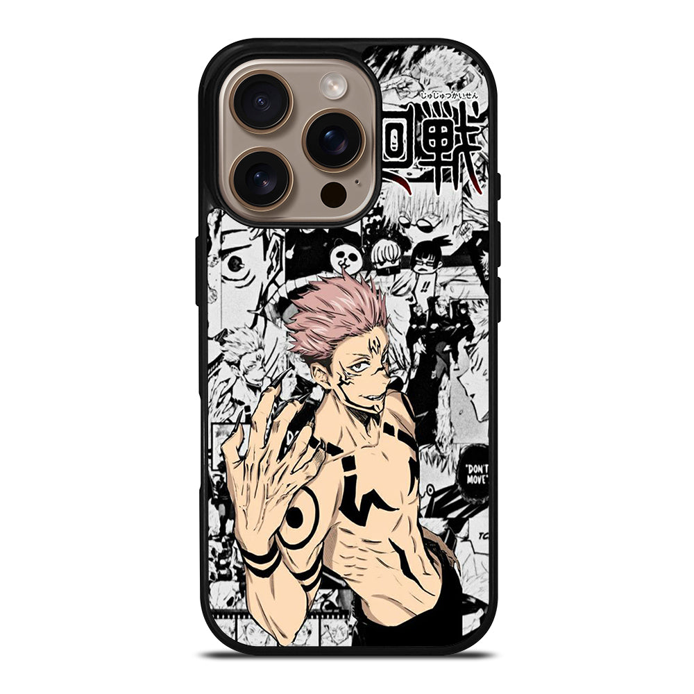 SUKUNA JUJUTSU KAISEN MANGA iPhone 16 Pro Case Cover