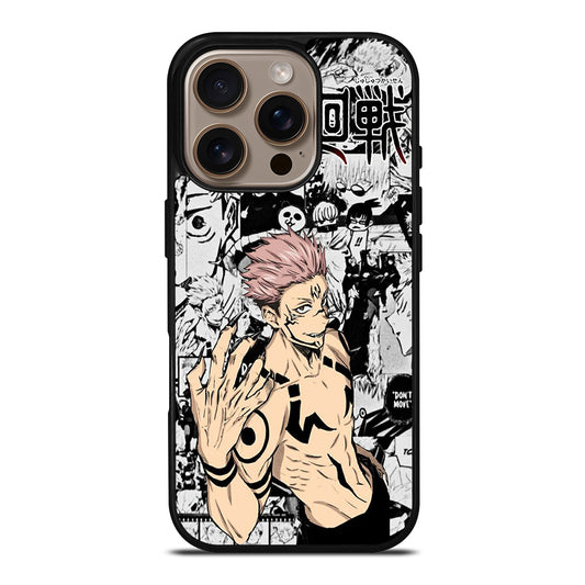 SUKUNA JUJUTSU KAISEN MANGA iPhone 16 Pro Case Cover