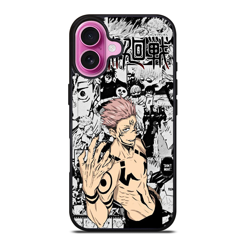 SUKUNA JUJUTSU KAISEN MANGA iPhone 16 Plus Case Cover