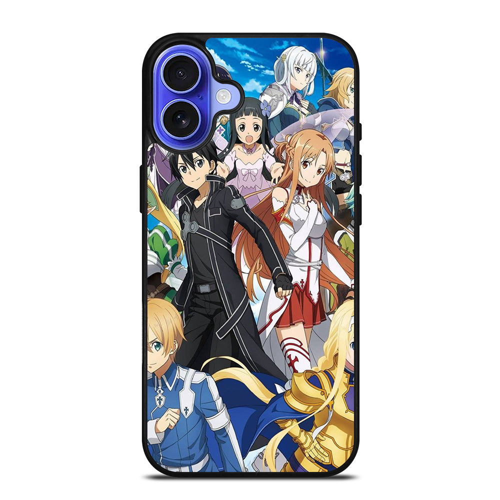 SWORD ART ONLINE CHARACTERS 1 iPhone 16 Case Cover
