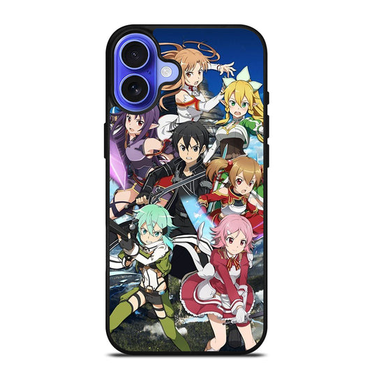 SWORD ART ONLINE CHARACTERS 2 iPhone 16 Case Cover