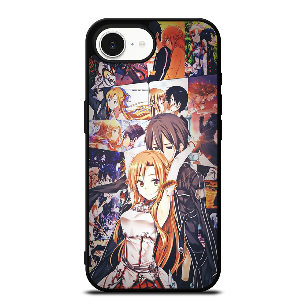 SWORD ART ONLINE KIRITO AND ASUNA COLLAGE iPhone 16e Case Cover