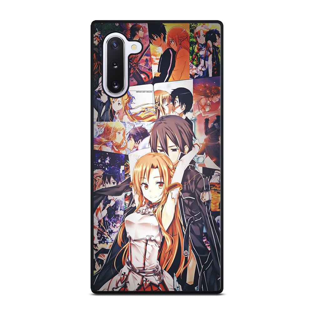 SWORD ART ONLINE KIRITO AND ASUNA COLLAGE Samsung Galaxy Note 10 Case Cover